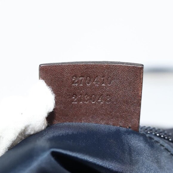 Authentic GUCCI Shoulder Bag Nylon Navy Silver 270410 - Picture 4 of 16